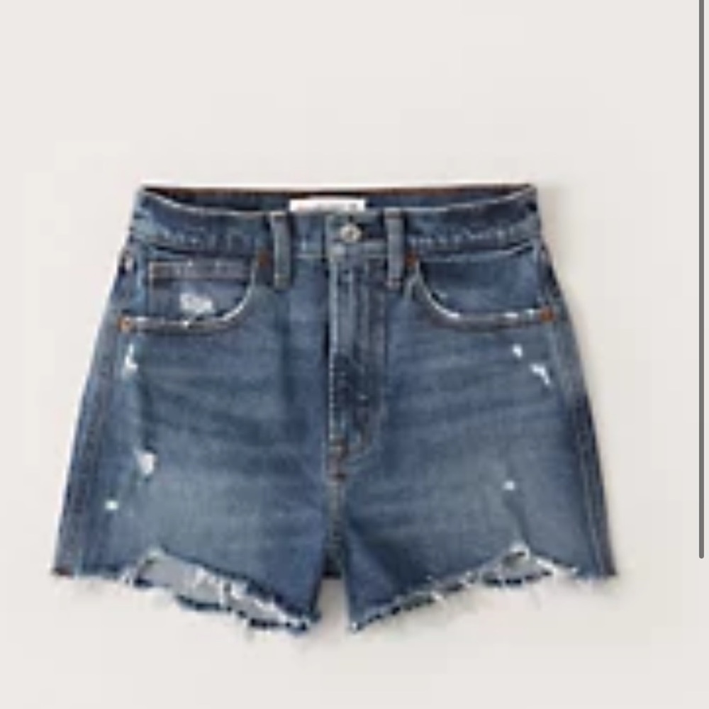Ultra high rise mom shorts a&f